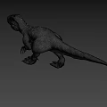 Realistic Reptile T Rex 3D Model With Sharp Teeth And Open Mouth 3d model