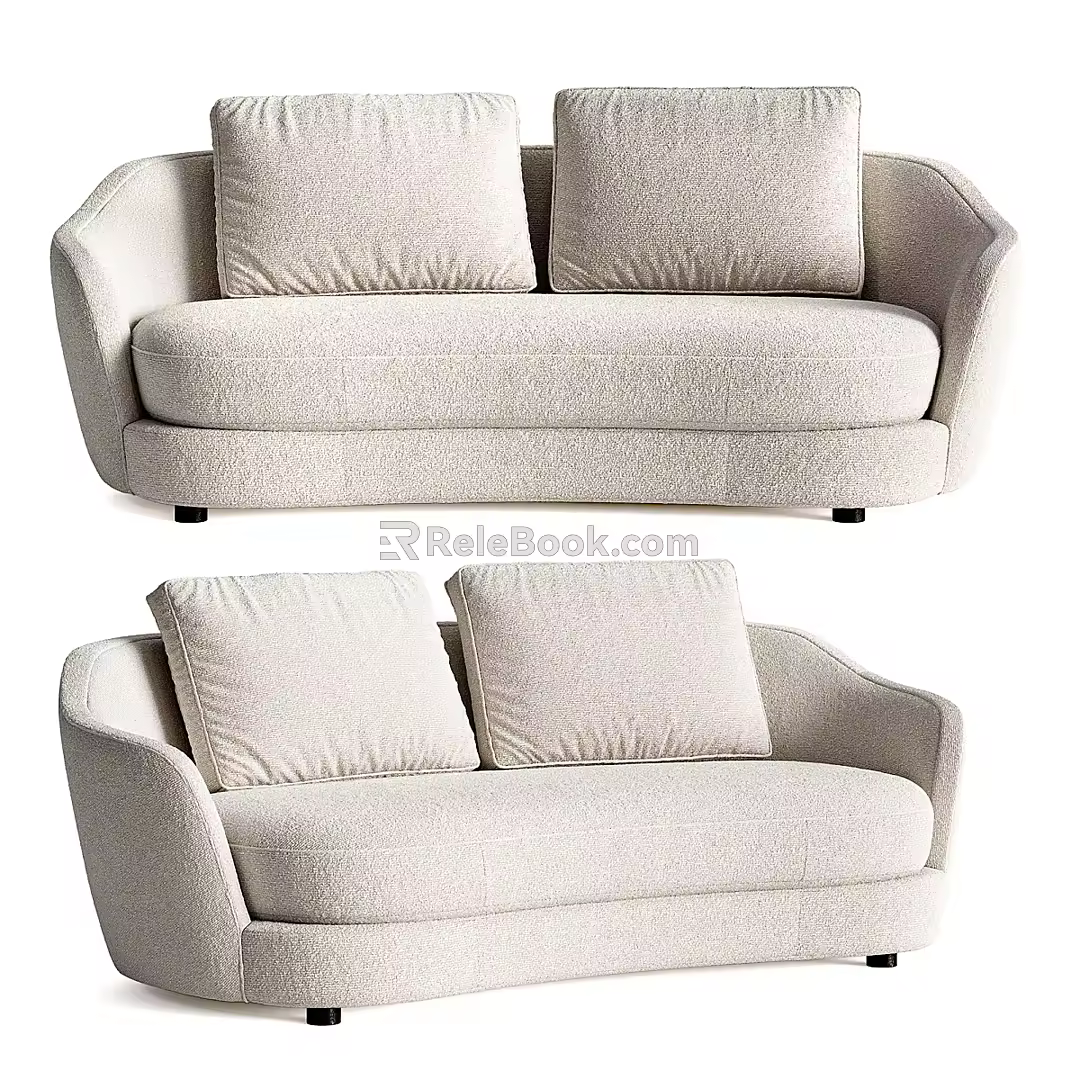 Double sofa 3d model