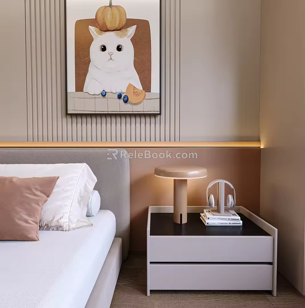Bedside table 3d model