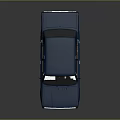 Blue Classic Vintage Sedan Car With Shiny Body And Retro Design