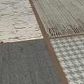 Modern Middle Style Carpet 3d model