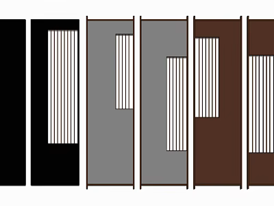 Modern partition screen partition 3d model