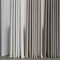 Modern Linen Curtains in Various Neutral Colors for Home Window Decoration