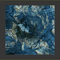 Landscape Garden 3D Terrain Model with Mountains Water Bodies and Green Areas