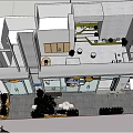 Shiba University Coffee Academy Storefront With Bar Counter Tables Stools And Green Plants