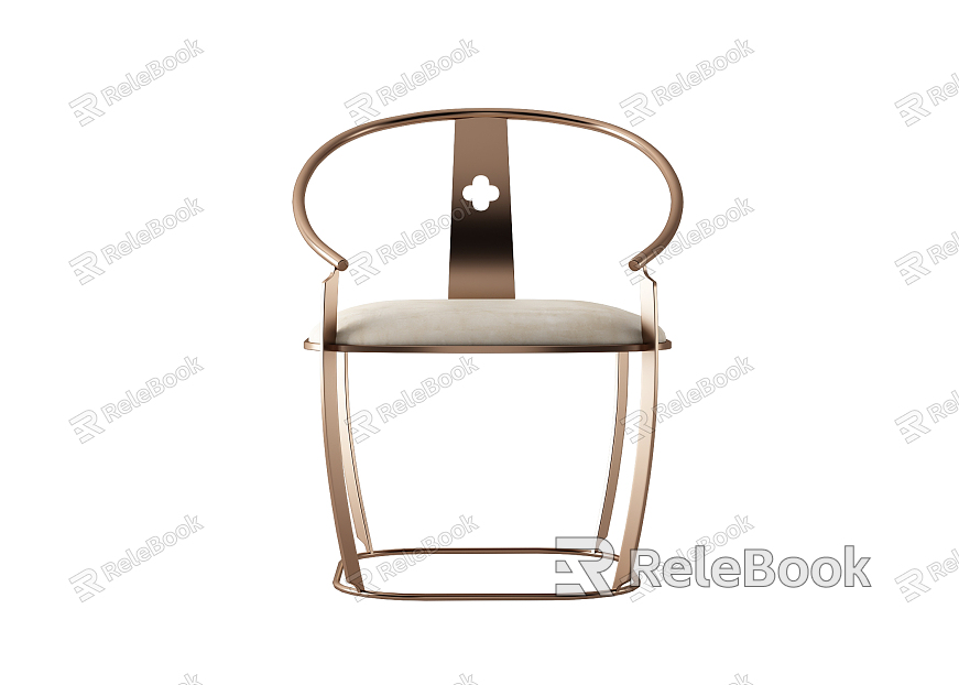 New Chinese-style armchair single chair model