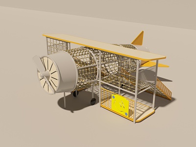 Modern Amusement Equipment Aircraft 3d model