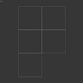 Gray Tile Components Featuring Square Arrangement Black Square Accents And Textured Wall