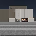SOREIN Top Luxury Hong Kong Style High End Woodwork Storefront With Glass Doors And Lighting