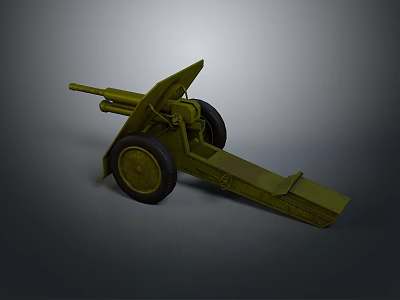 Artillery Gun Artillery Ship Gun Siege Gun Cannon Anti-aircraft Breaking Heavy Gun Heavy Gun 3d model