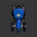 Blue Lovol Agricultural Tractor Featuring Large Tires And Black Blue Accents