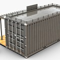 INDUSTRIAL LOFT CONTAINER BAR SHIPPING CONTAINER BAR 3d model