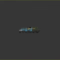 Toy Trucks Collection Featuring Various Types With Blue Green And Brown Bodies On Gray Background