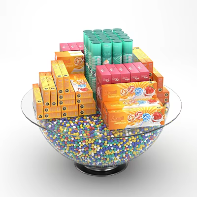 Modern Candy Mall Candy Decoration 3d model
