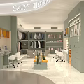 Modern Sal Plus Convenience Store Interior With Shelves And Checkout Counter