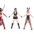 Game Characters Sexy Game Characters 3d model
