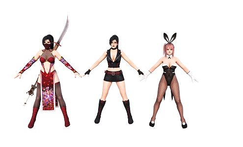 Game Characters Sexy Game Characters 3d model