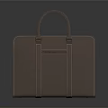 Classic Brown Leather Handbag Featuring Stitched Handles And Clean Design For Everyday Use