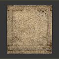 Vintage Wooden Storage Crate With Worn Texture And Marks On Smooth Surface