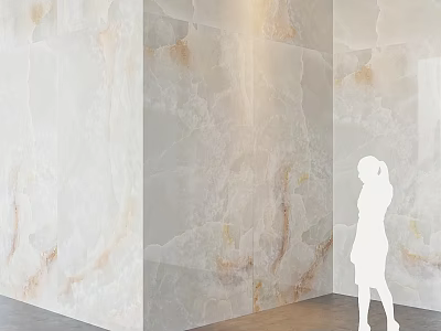 Natural Texture Marble Wall With Beige And Light Brown Veins For Interior Design 3d model