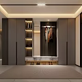 Modern Entryway Design With Dark Wood Cabinets Hanging Area Shoe Storage And Recessed Lighting Rug