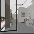 Modern Beauty Salon Interior With White Styling Chairs Mirrors And Green Plants