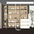Modern Sideboard Simple Sideboard 3d model