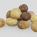 Fresh Pile of Organic Potatoes Featuring Natural Skin Texture and Earthy Colors