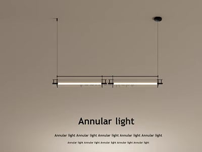 Modern Annular Ceiling Pendant Light with Linear Ambient Downlight for Indoor Home Lighting 3d model