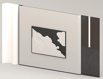 Bedroom background wall 3d model