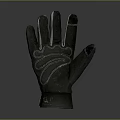 Black Stitched Design Glove For Daily Use With Comfortable Fit And Protection