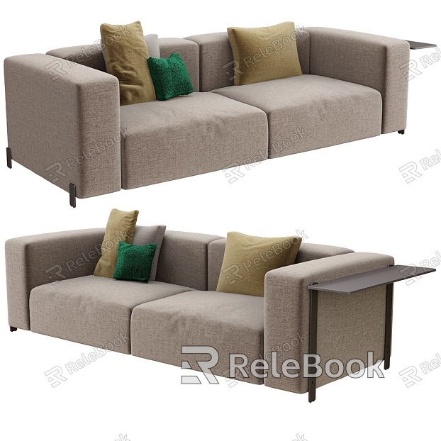 Double sofa multi-person sofa leisure sofa model