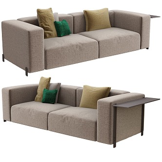 Double sofa multi-person sofa leisure sofa 3d model