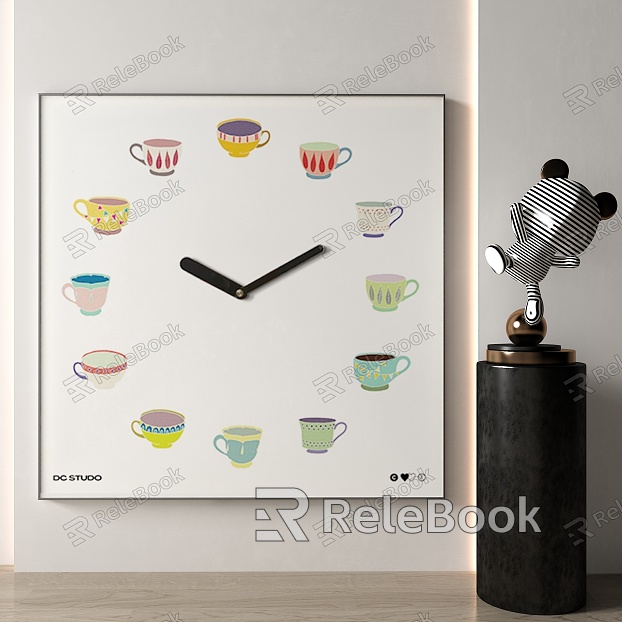 Modern clock decoration clock model