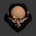 Cartoon Man Character With Big Beard Exaggerated Smile And Wide Eyes