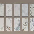 Display Of Various Natural Marble Tiles With Different Patterns And Textures