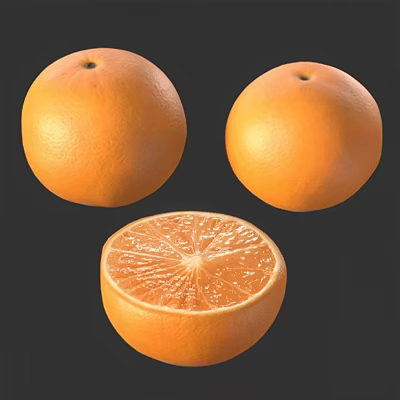 orange fruit 3d model orange fruit 3d model