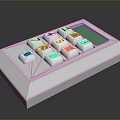 Modern White Computer Calculator Featuring Green Display Screen Numeric Keys and Functional Design 3d model