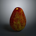Ripe Fresh Juicy Mango with Red and Green Spotted Oval Skin Ideal for Healthy Snacks