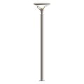 Slender Gray Pole Outdoor Light For Garden Pathway Illumination Design