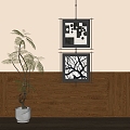 modern decorative painting 3d model