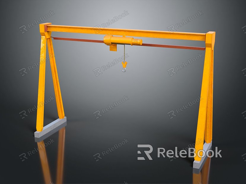 Modern gantry crane gantry frame road sign frame tower arch frame model