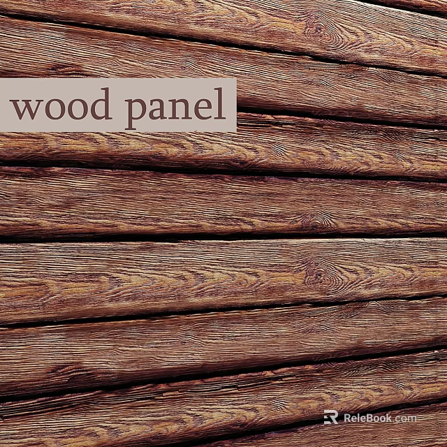 Rustic Wood Panel Wall Decor With Natural Texture And Decorative Design 3d model 