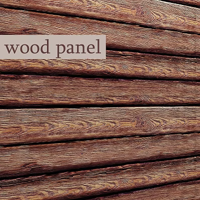 Rustic Wood Panel Wall Decor With Natural Texture And Decorative Design 3d model