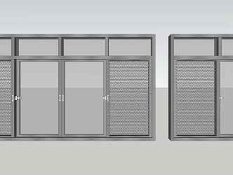 Modern building components sliding window combination outdoor components 3d model