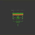 Green And Orange Agricultural Seeder With Heavy Duty Frame And Wheels