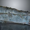 Natural Rock Structure As Scene Component With Rough Layered Weathered Surface