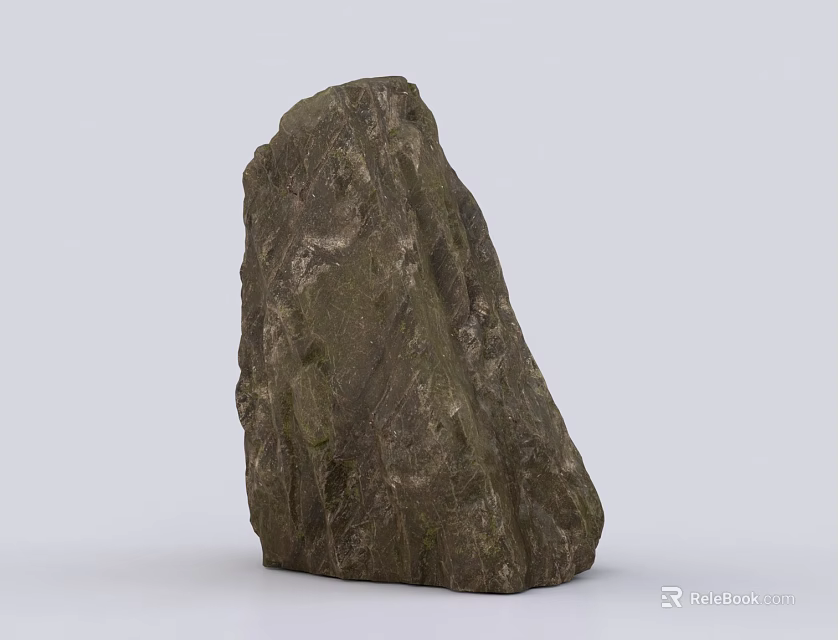 Natural Stone And Wooden Decorative Piece For Home Interior Decoration 3d model 