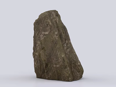 Natural Stone And Wooden Decorative Piece For Home Interior Decoration 3d model
