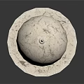 Ornamental Marble Dome Architectural Structure With Classical Support Columns And Base